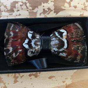 Feather Bow tie